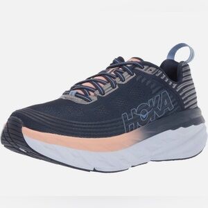 Hoka Bondi 6 Running Training Gym Sneaker Indigo Pink
